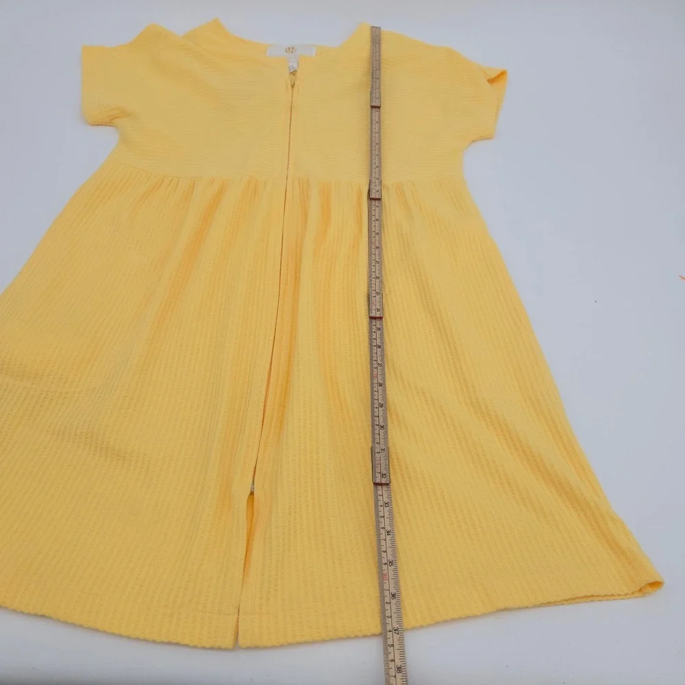 Stan Herman Yellow Textured Zip Front Lounger Robe Sun Zipper Pull Womens XL